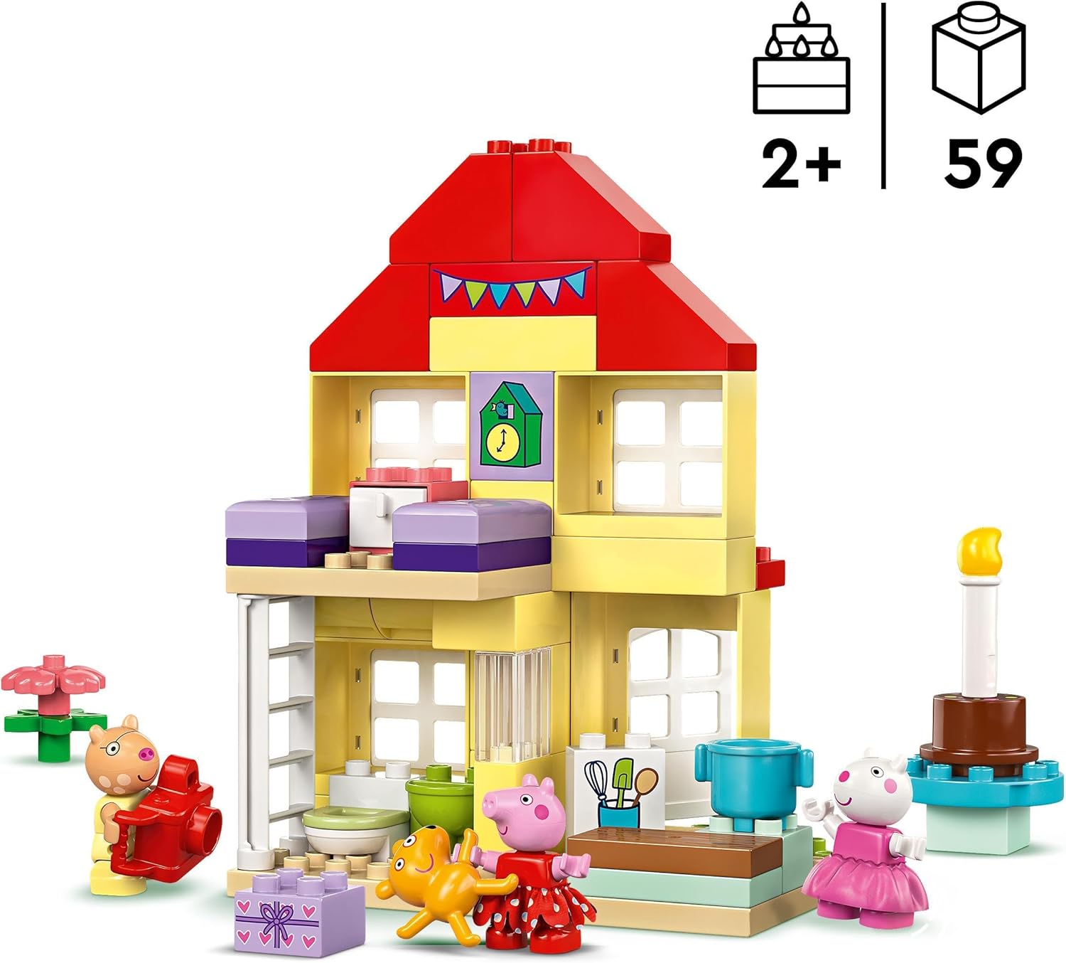 Конструктор LEGO DUPLO Свинка Пеппа: день рождения 59 дет. - фото 3