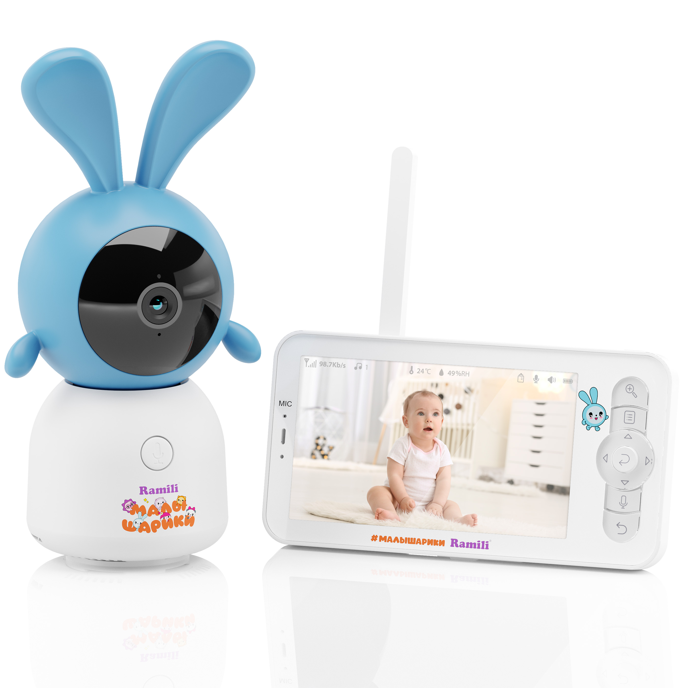 Видеоняня Ramili Малышарики Крош с Wi-Fi и без - фото 10