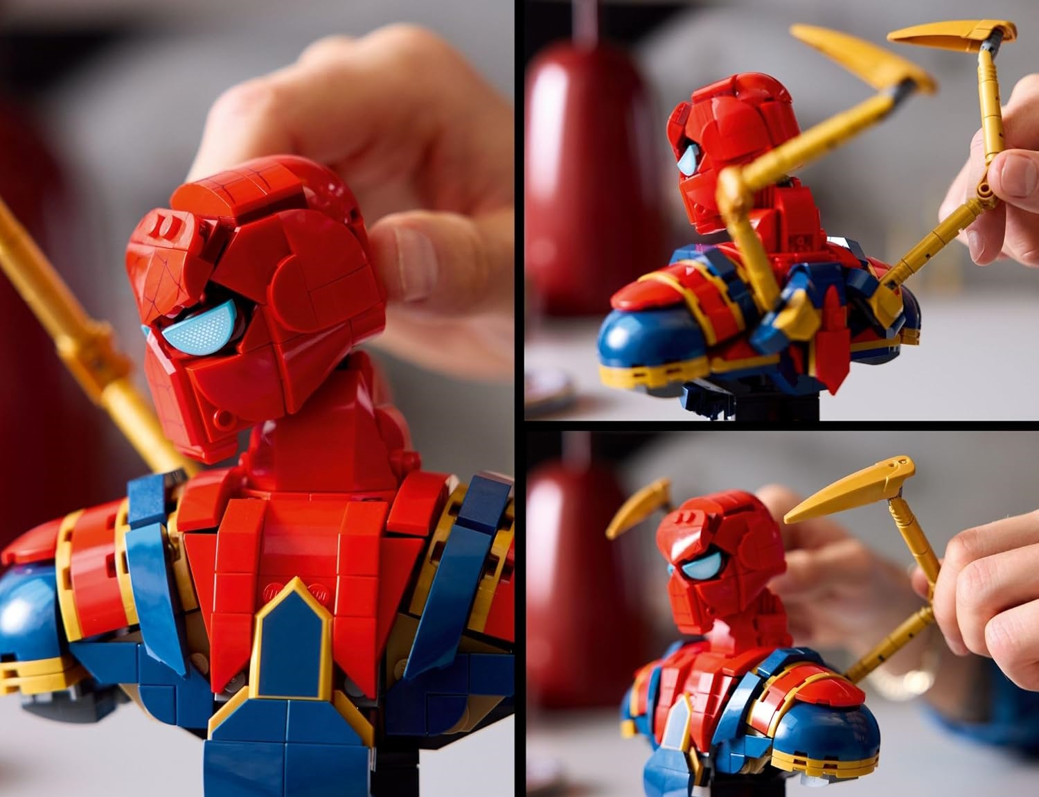 Конструктор LEGO Marvel Super Heroes Бюст Железного Человека-паука 379 дет. - фото 6