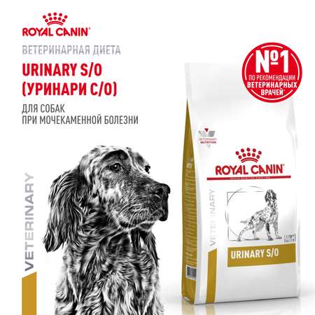 Корм для собак ROYAL CANIN Veterinary Diet Urinary S/O LP 18 при заболеваниях дистального отдела мочевыделительной системы 2кг