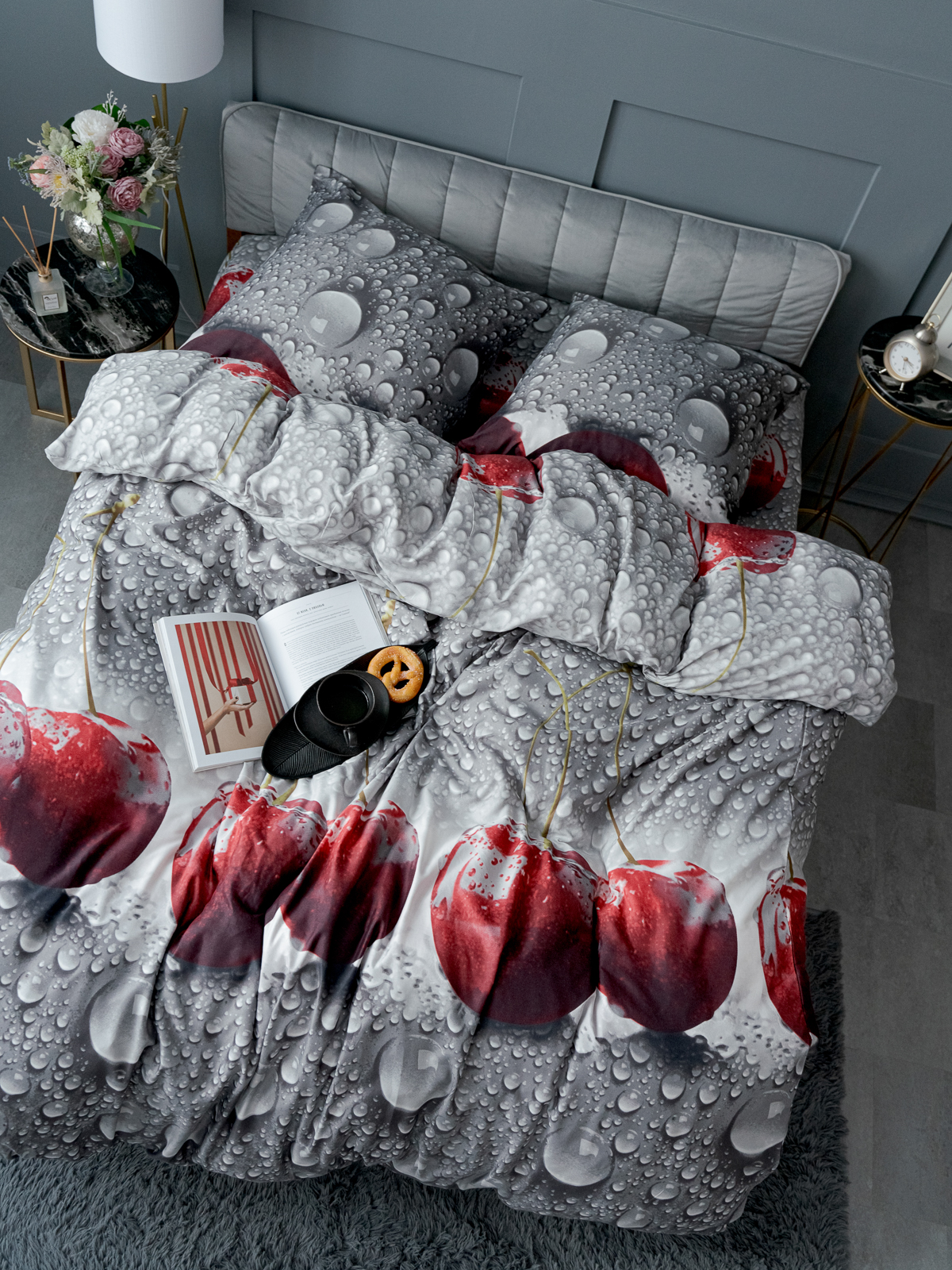 Комплект постельного белья PAVLine Вишня в воде евро - фото 2