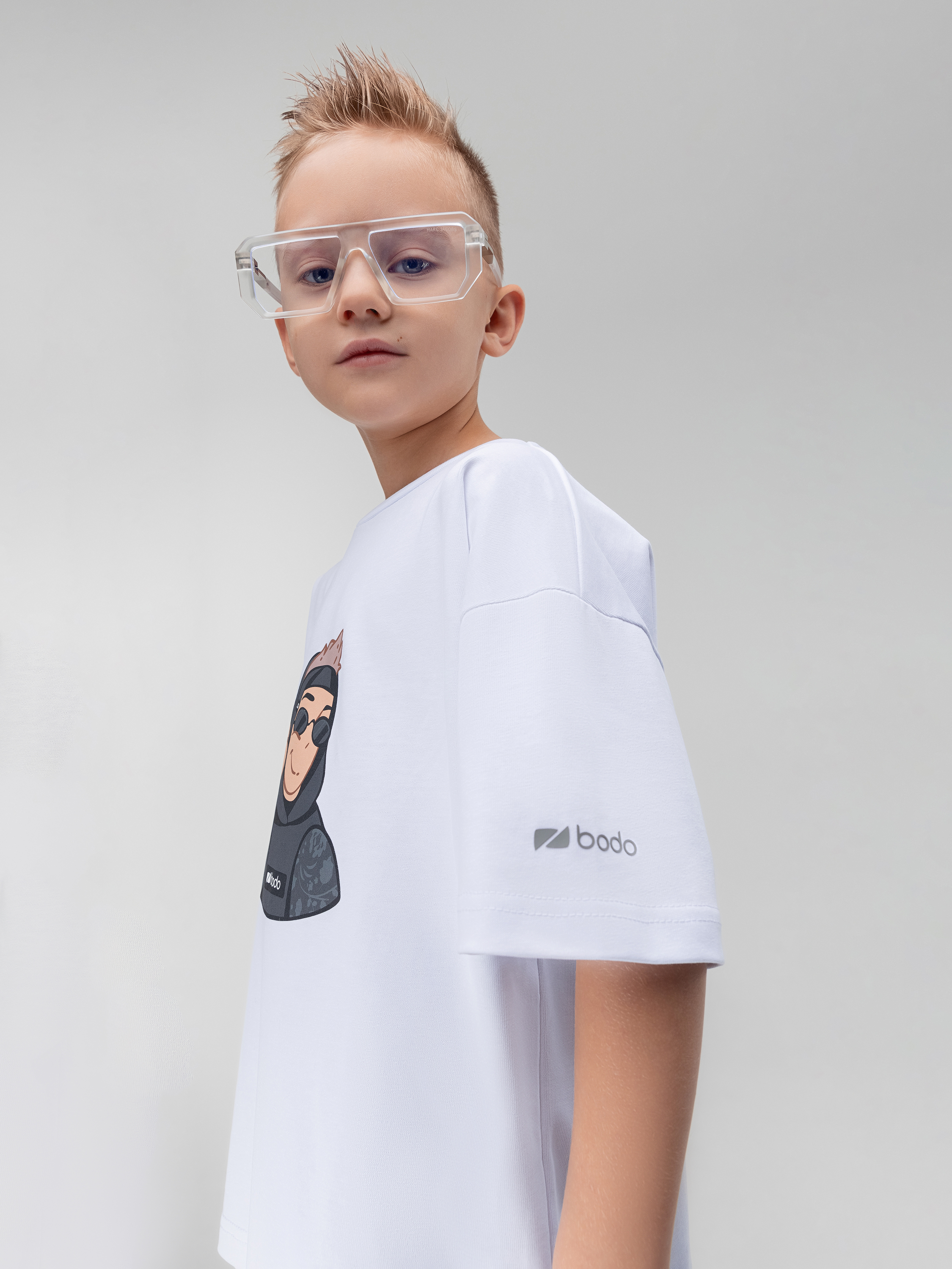 Футболка Bodo 4-460MU_белый (графит) - фото 5