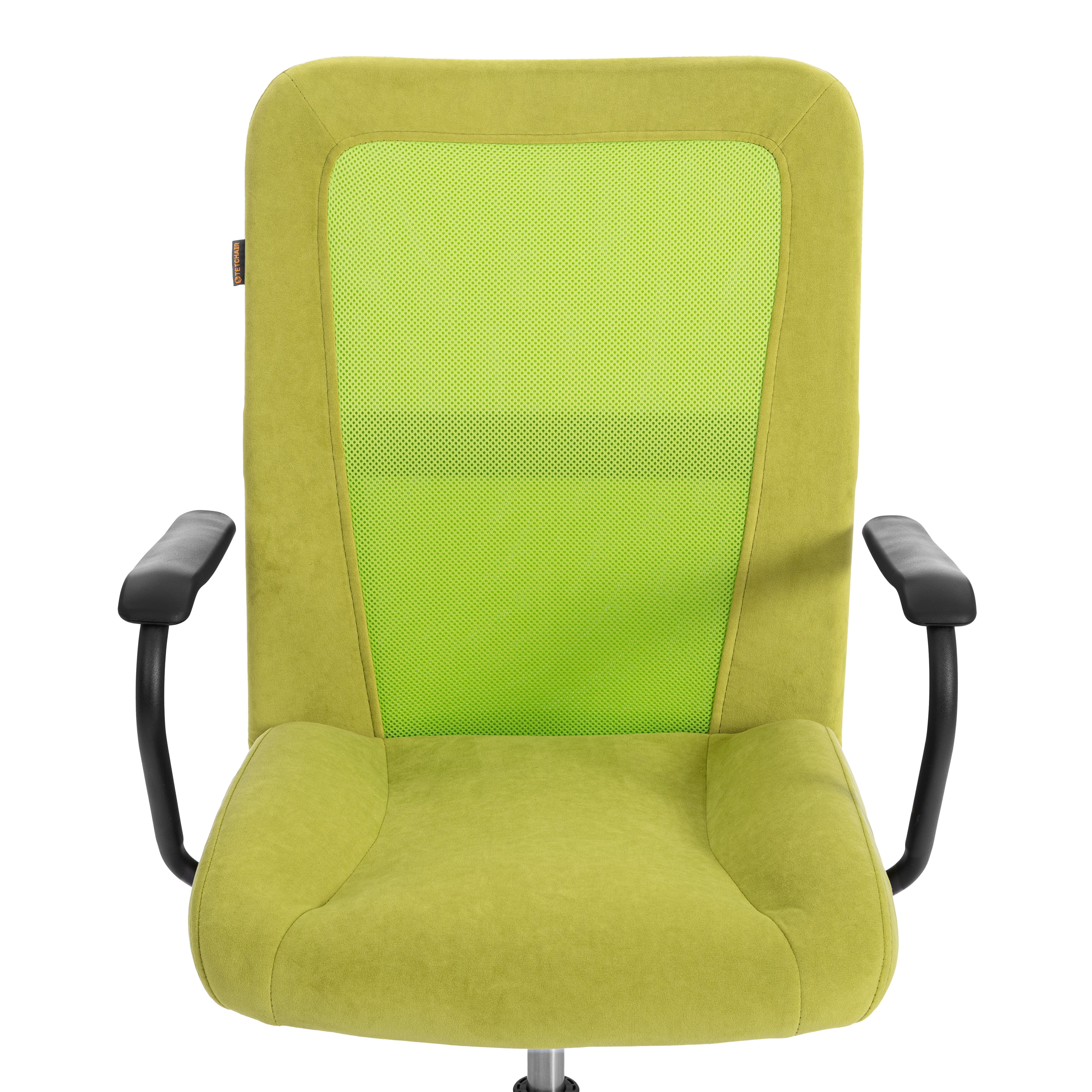 Компьютерное кресло TETCHAIR Стафф велюр олива зеленый - фото 6