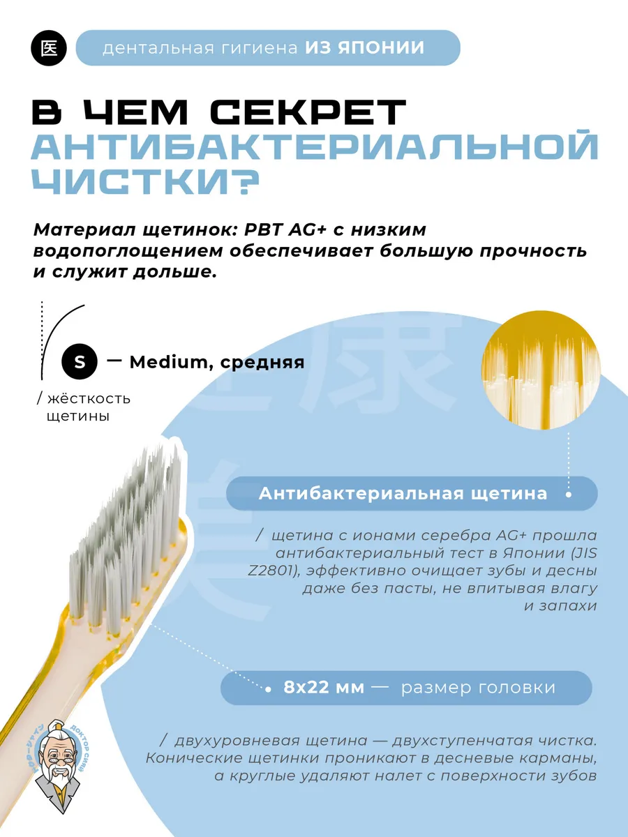 Зубная щетка классическая Доктор Сияй Ci Medical от 12 лет 1 шт. - фото 2