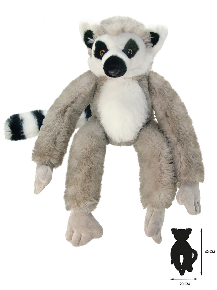 Мягкая игрушка All About Nature лемур - фото 4