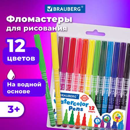 Фломастеры Brauberg 12 цв.