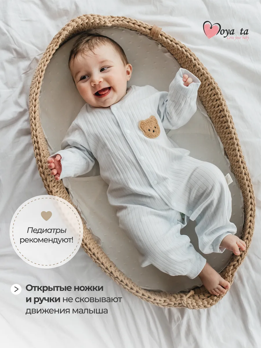 Комбинезон Moya ta slip_one_bear_blue - фото 7