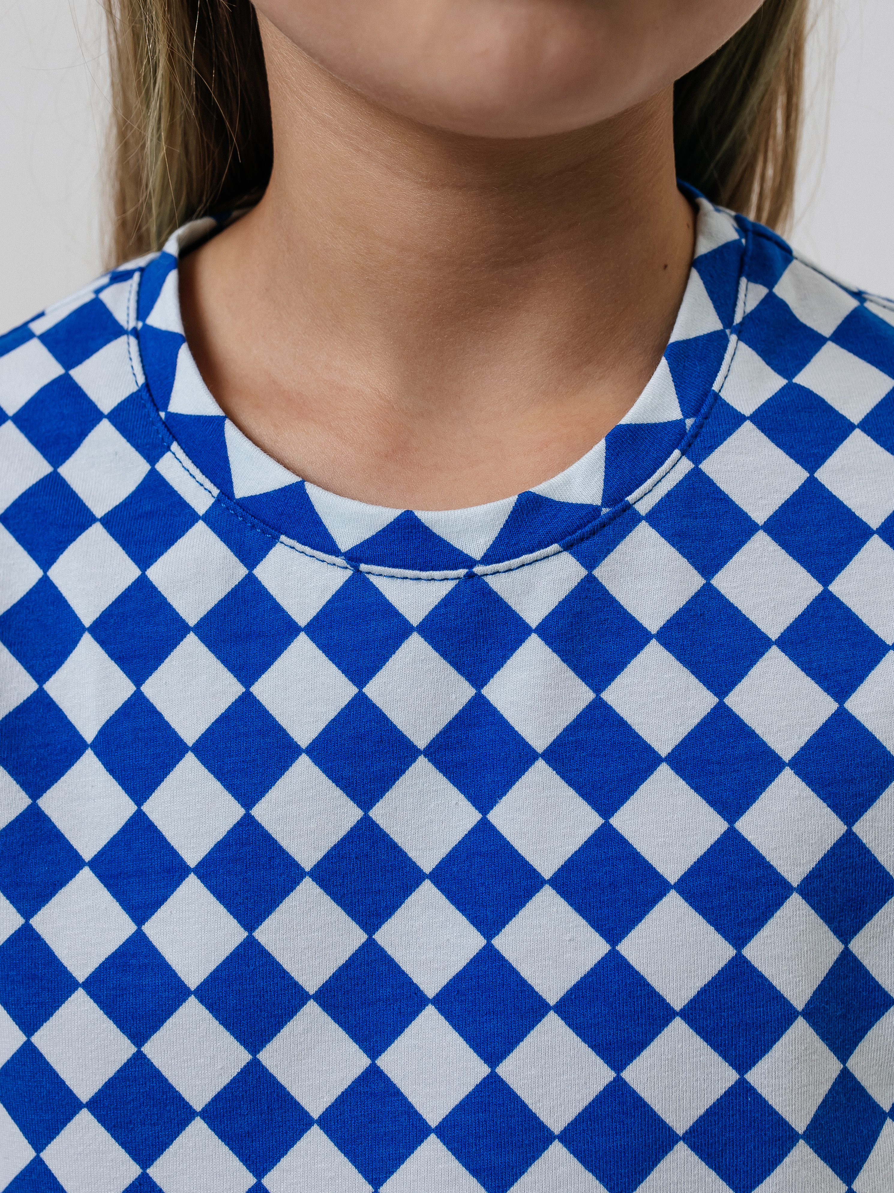 Футболка Селтекс Ю_ФК34 ромбы электрик - фото 12