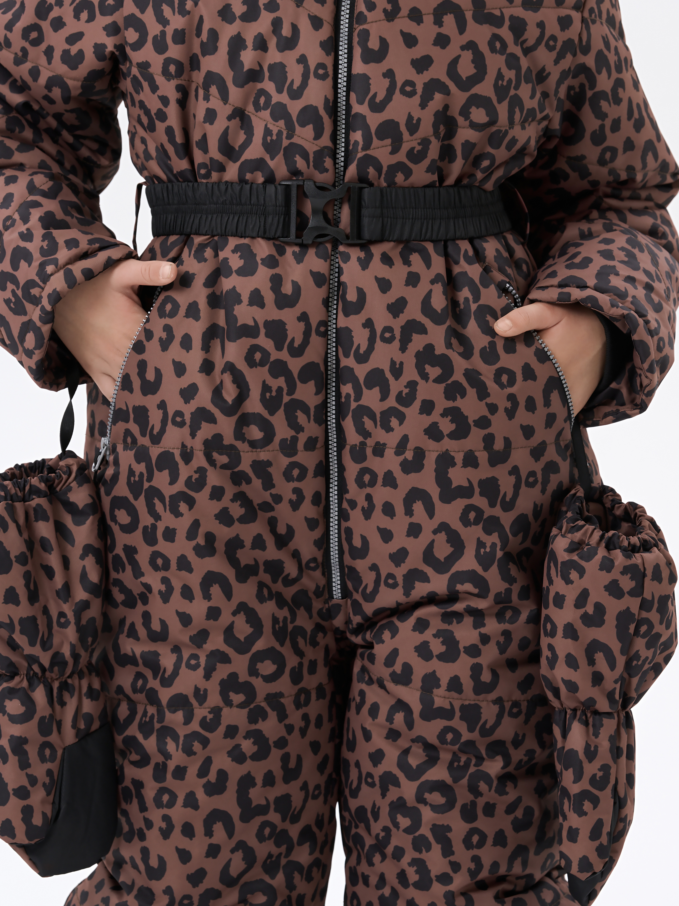 Комбинезон КрутышОк Т-068 коричневый, черный - фото 3