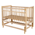Детская кроватка Wloo Кроватка детская деревянная, поперечный маятник (береза, бежевый)