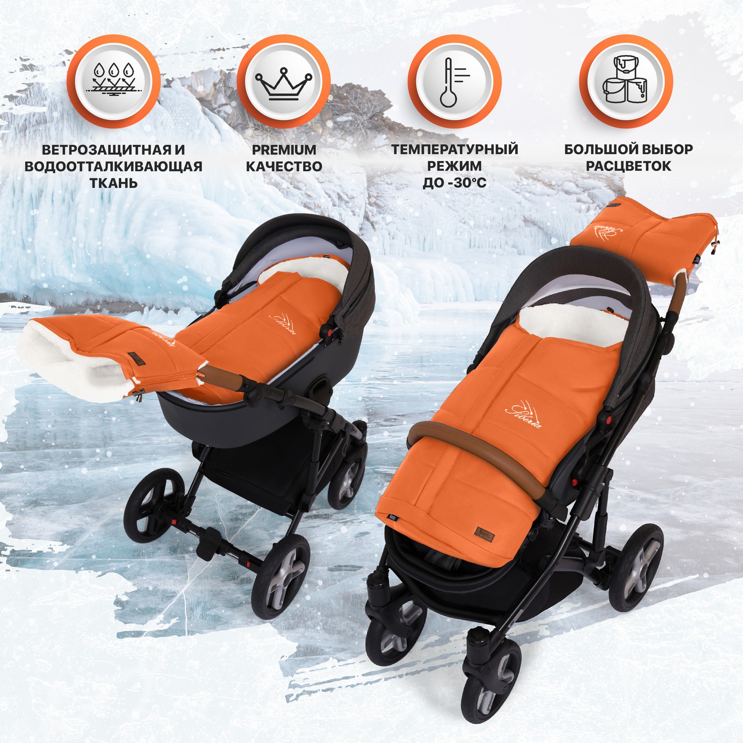 Конверт в коляску Nuovita Siberia Lux Bianco - фото 2