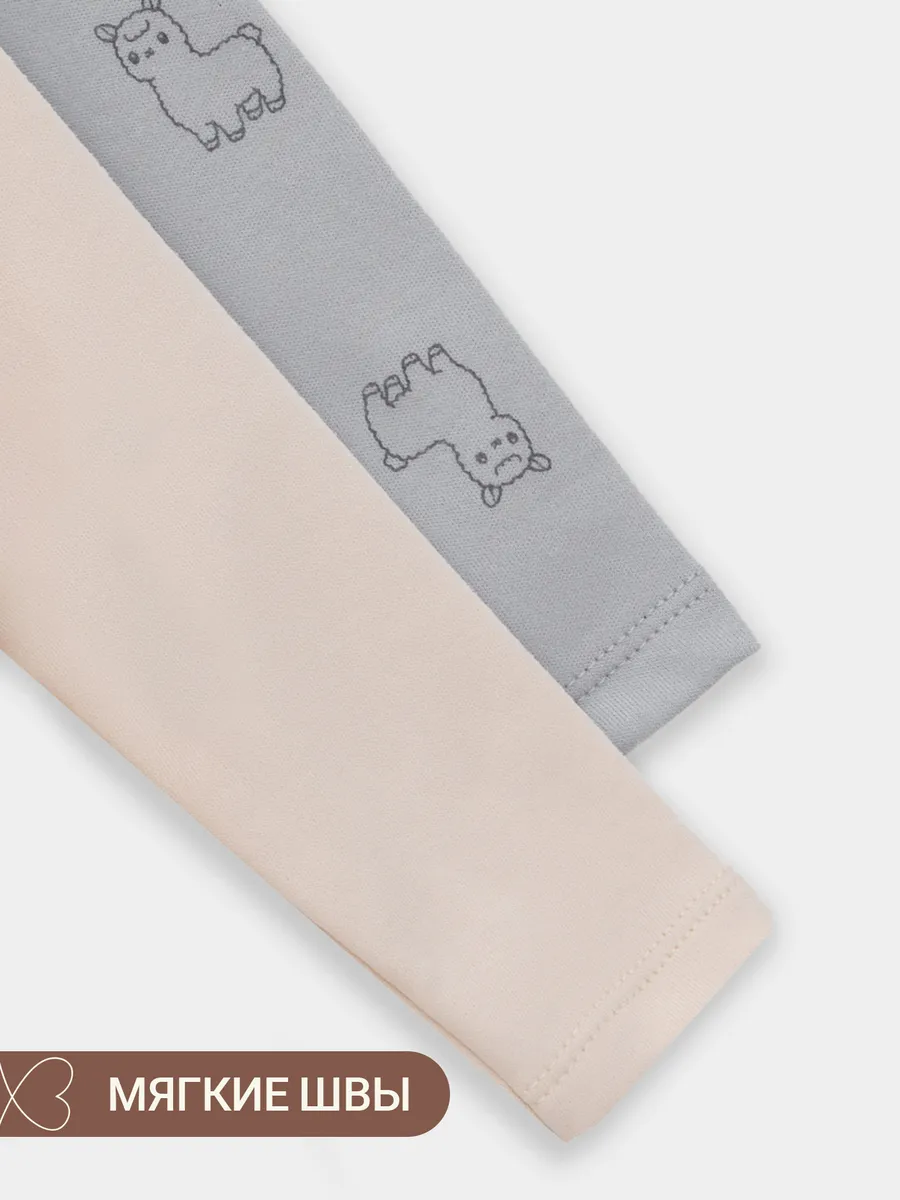 Боди 2 шт Mark Formelle (Марк Формэль) 13016-2/альпаки на сером +пудровый - фото 10