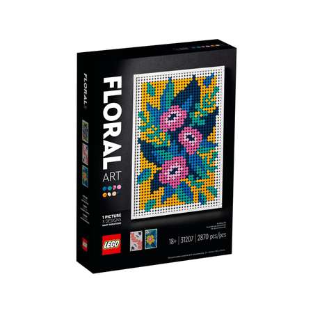 Конструктор LEGO Art Цветочный арт блочный