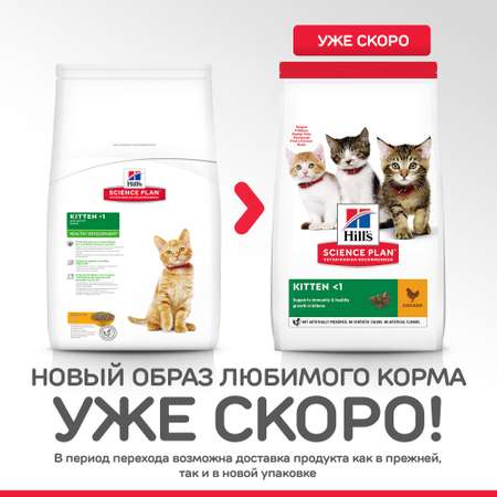 Корм сухой для котят HILLS 2кг Science Plan Healthy Development с курицей для гармоничного развития