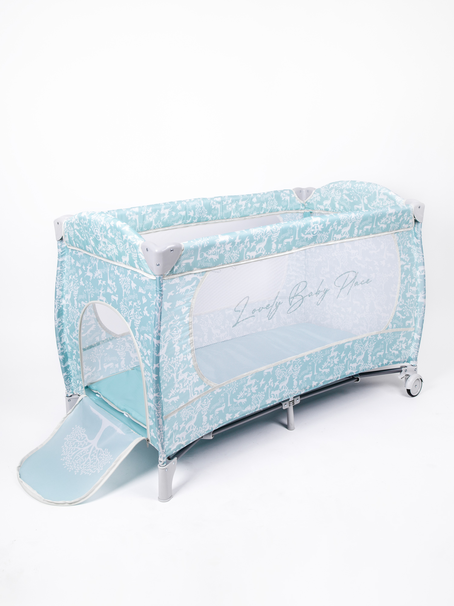 Манеж кровать Amarobaby Happy Place Forest AMARO-26HPF/19 - фото 18