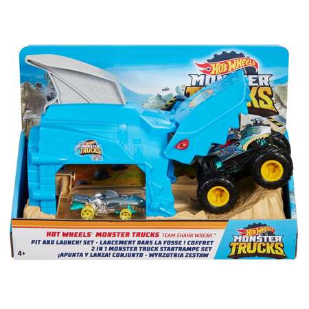 Трек Hot Wheels Пусковой гараж Шарк Рик с пусковой установкой