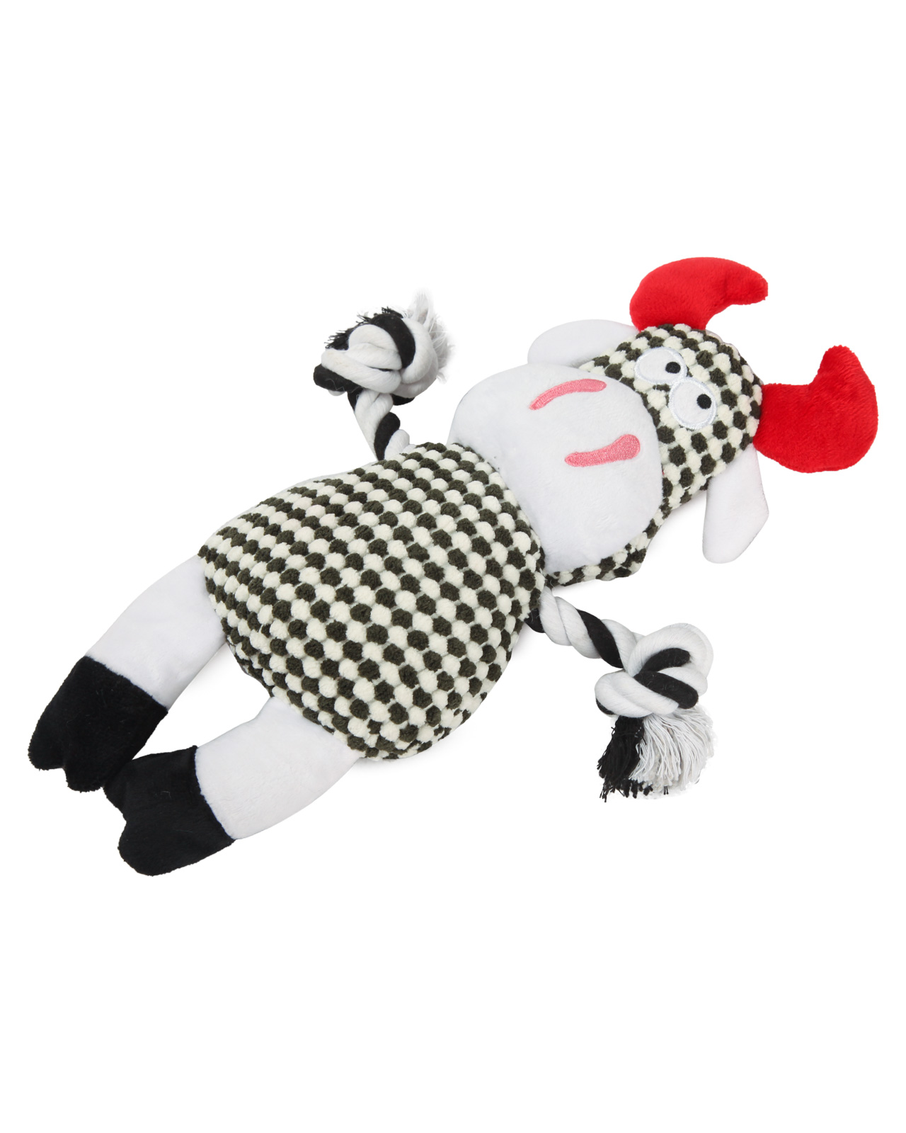 Игрушка для собак Barbaks Бурёнка мягкая с пищалкой 35см - фото 5