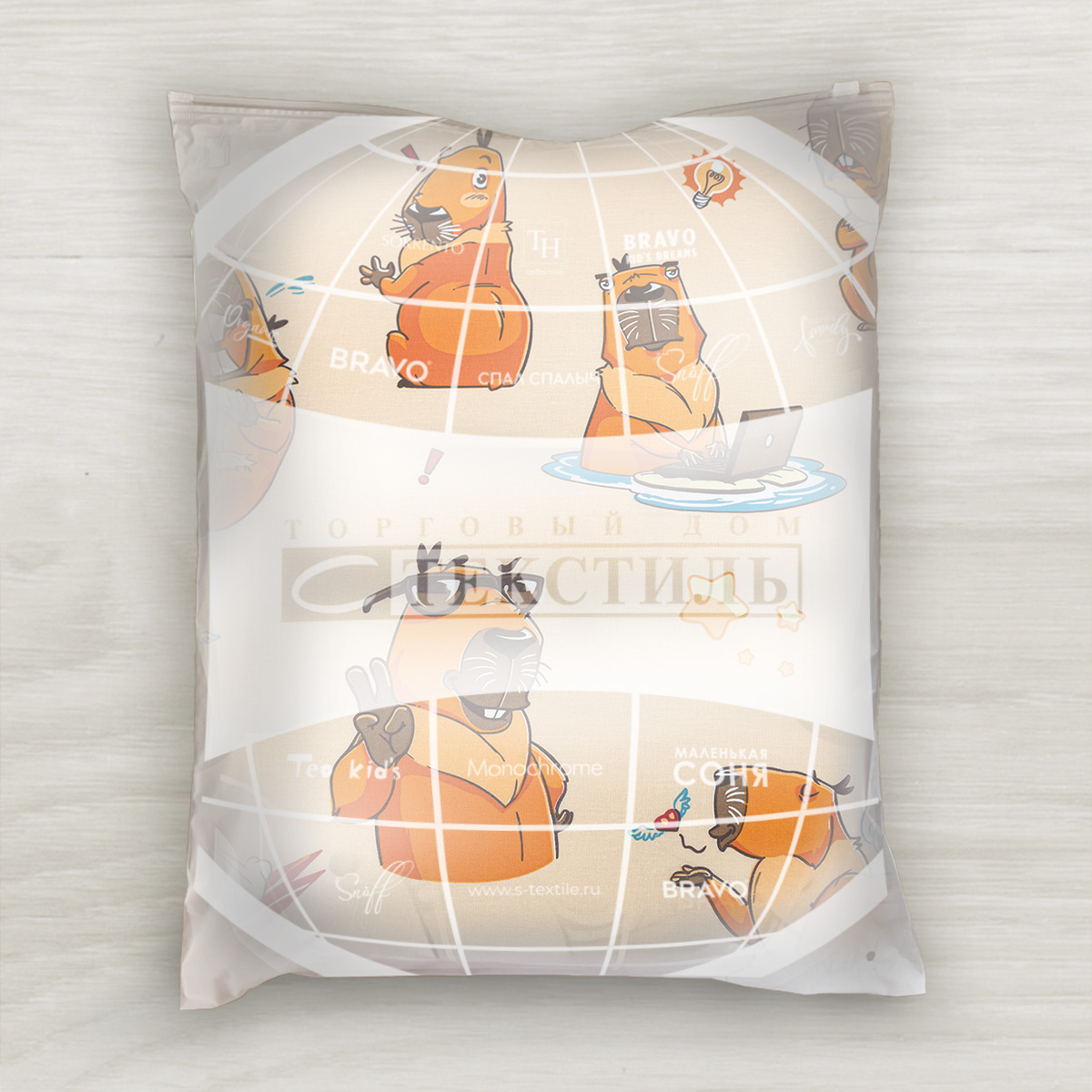 Комплект постельного белья TEO kids Капибара 1.5-спальный - фото 11