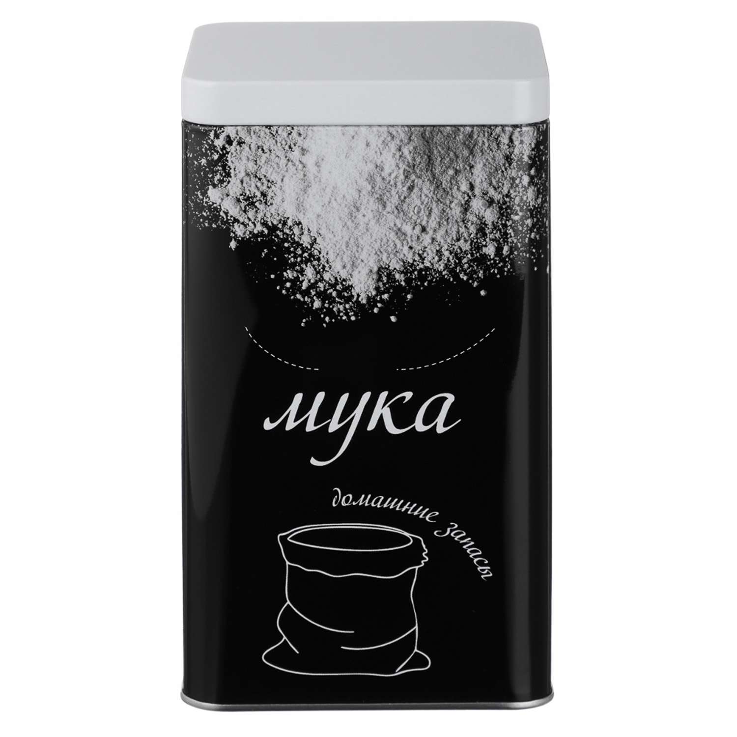 Банка для муки 17*10*10см жесть - фото 3