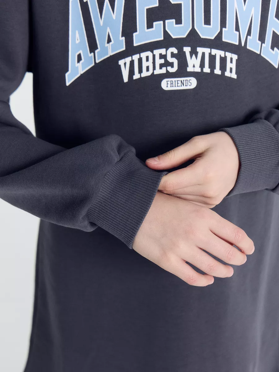 Платье Mark Formelle (Марк Формэль) 157836/22/25614П-7/графит +печать - фото 7