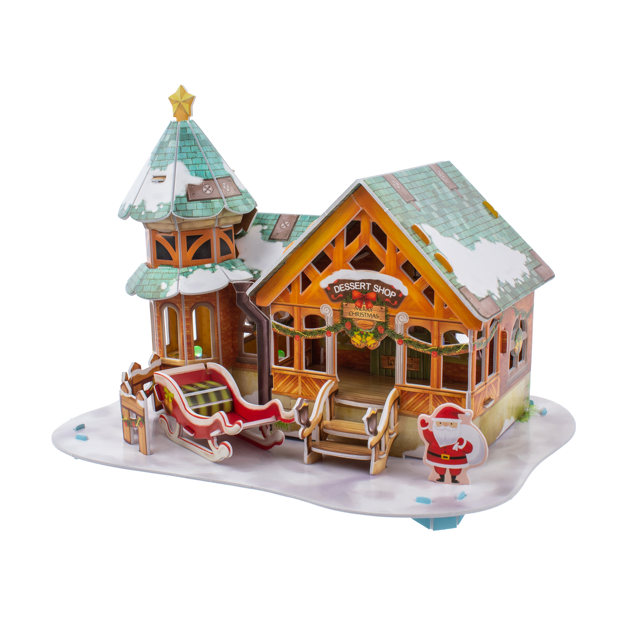 Пазл CubicFun Рождественская кондитерская 3D - фото 3