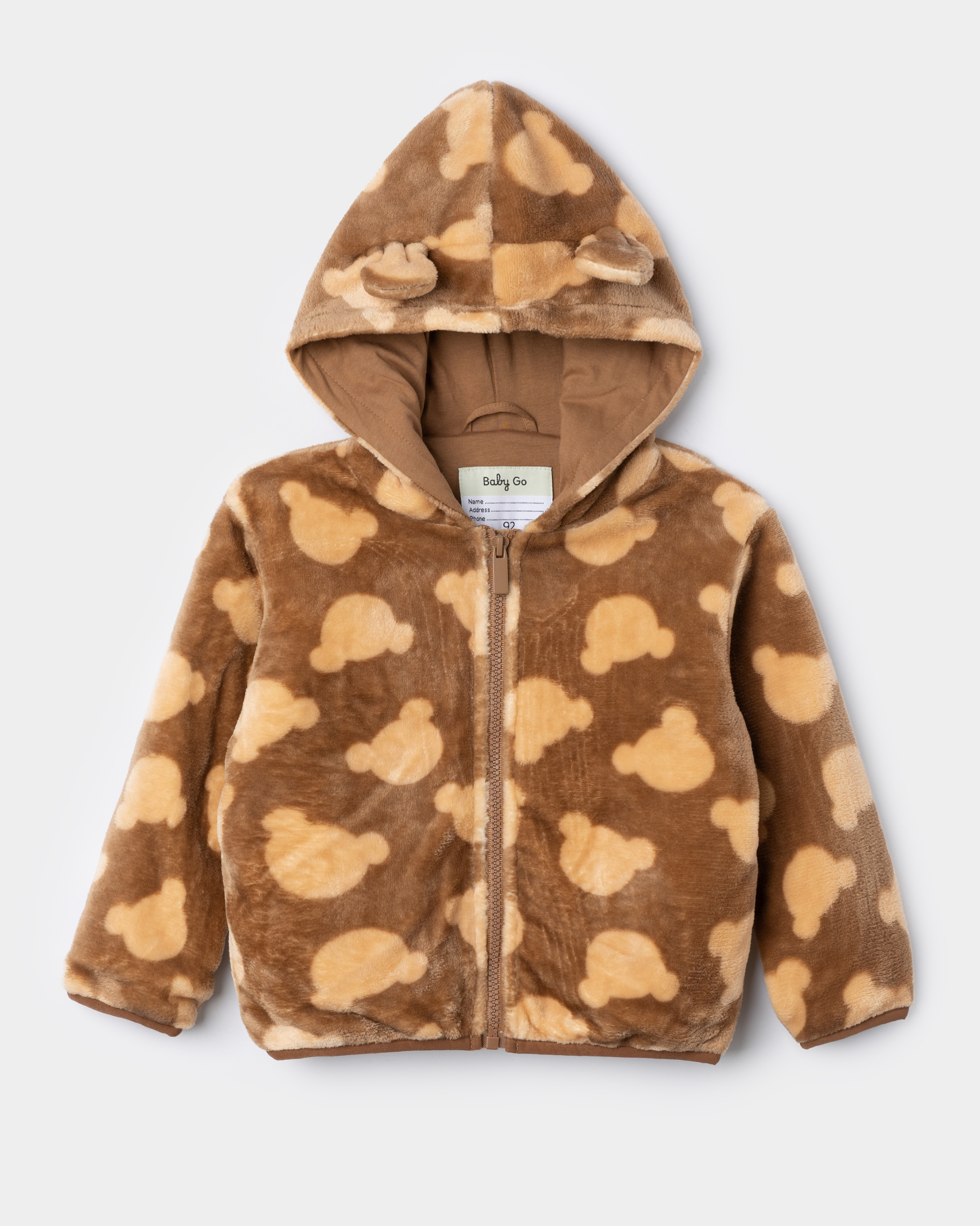 Меховая толстовка BabyGo W25-502BGib-88 - фото 2