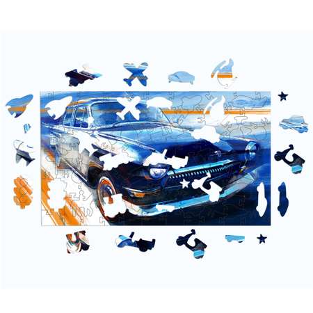 Пазл 1TOY Автомобиль советский деревянный