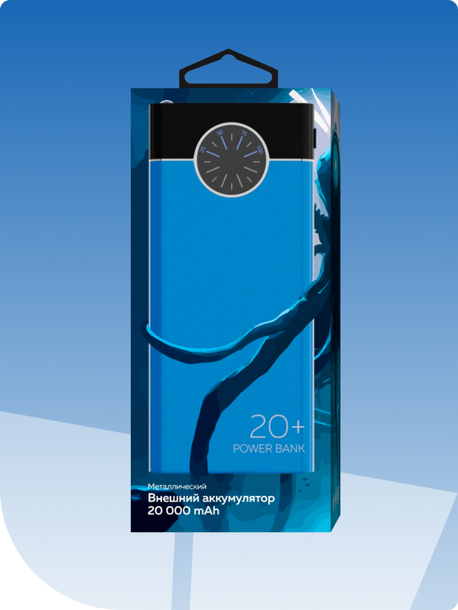 Внешний аккумулятор More Choice PB40-20 Blue - фото 5