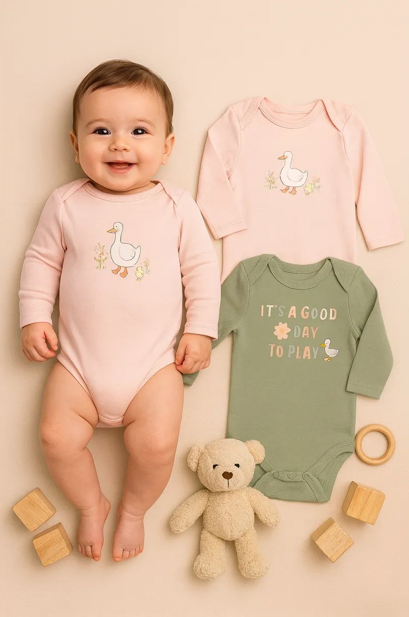 Боди 2 шт Mark Formelle (Марк Формэль) 13016-2/св.розовый +зеленый +печать - фото 1