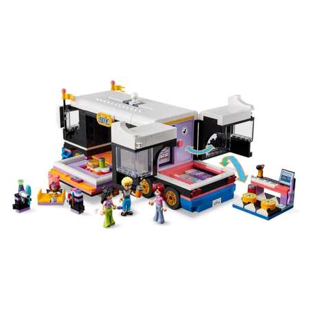 Конструктор LEGO Friends Музыкальный тур поп-звезды блочный