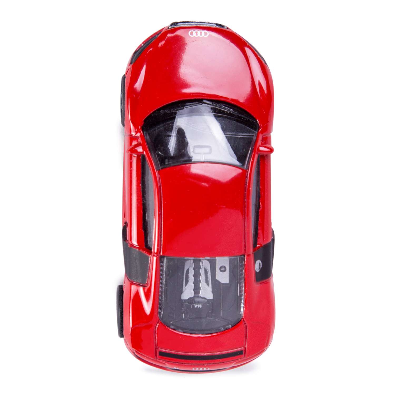 Автомобиль Mobicaro Audi R8 V10 1:64 красный 354996 - фото 8