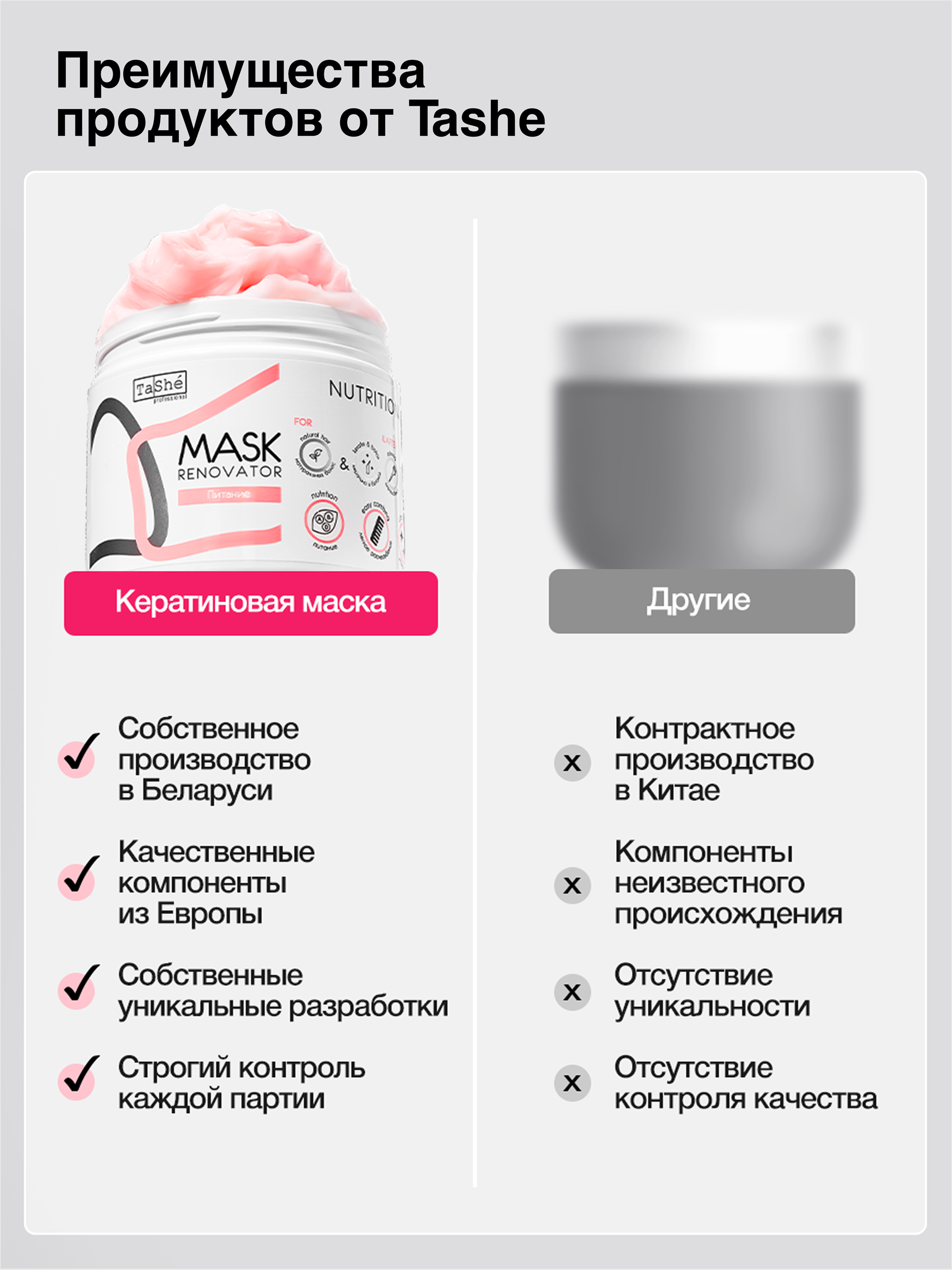 Маска Tashe Professional 500 мл - фото 6