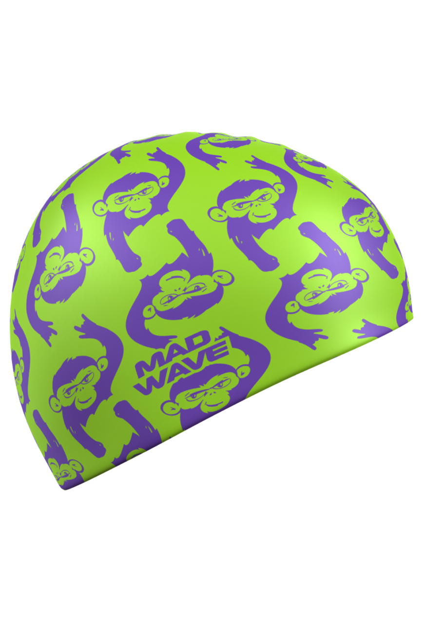 Шапочка в бассейн Mad Wave Monkeys - фото 2