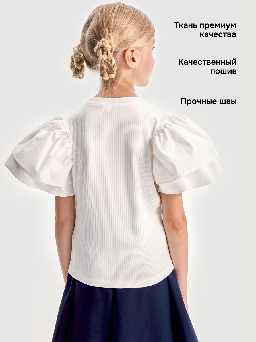 Блузка NIKASTYLE 4ш21625 белый - фото 6