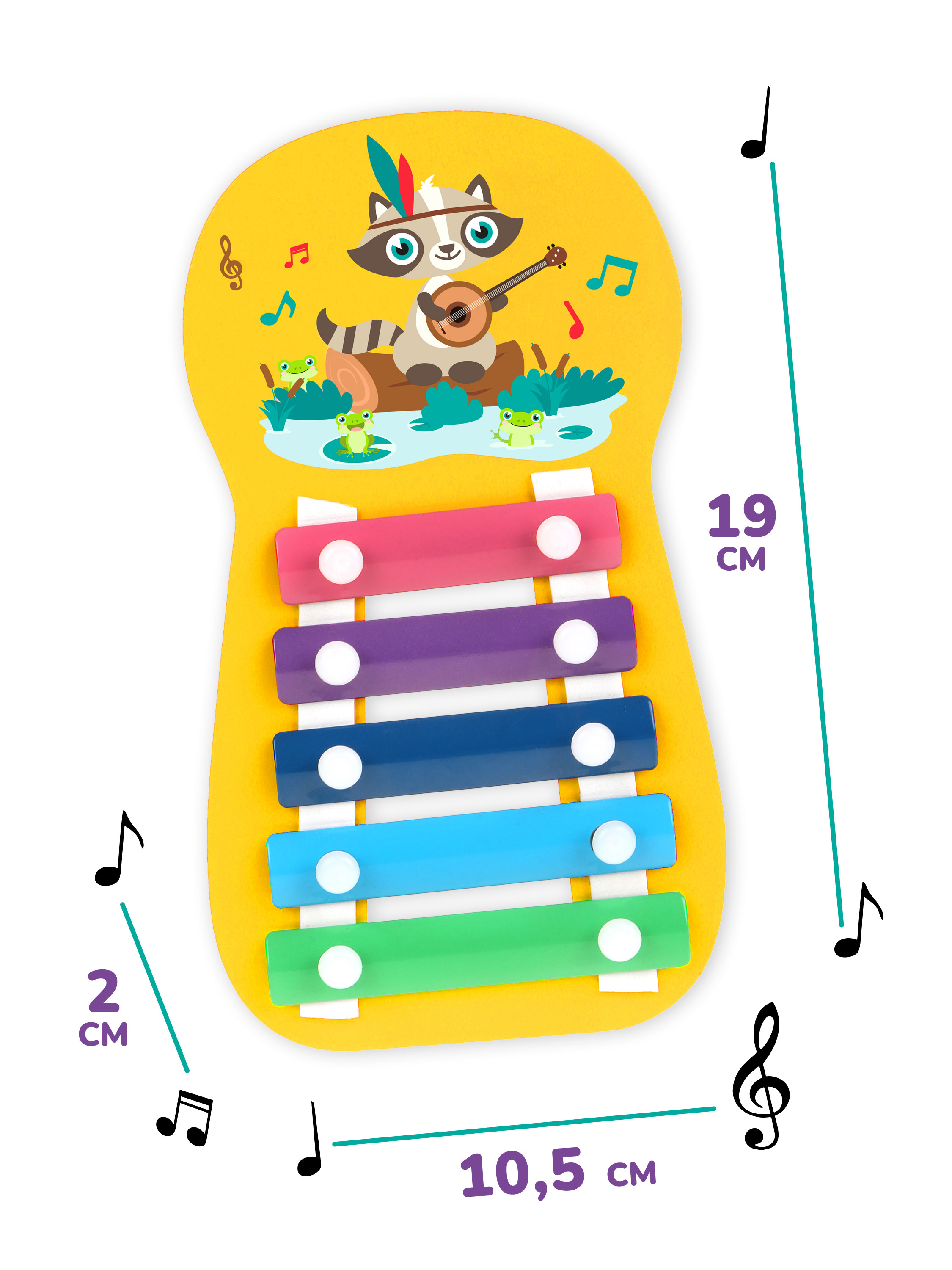 Игрушка музыкальная Mapacha ксилофон - фото 2