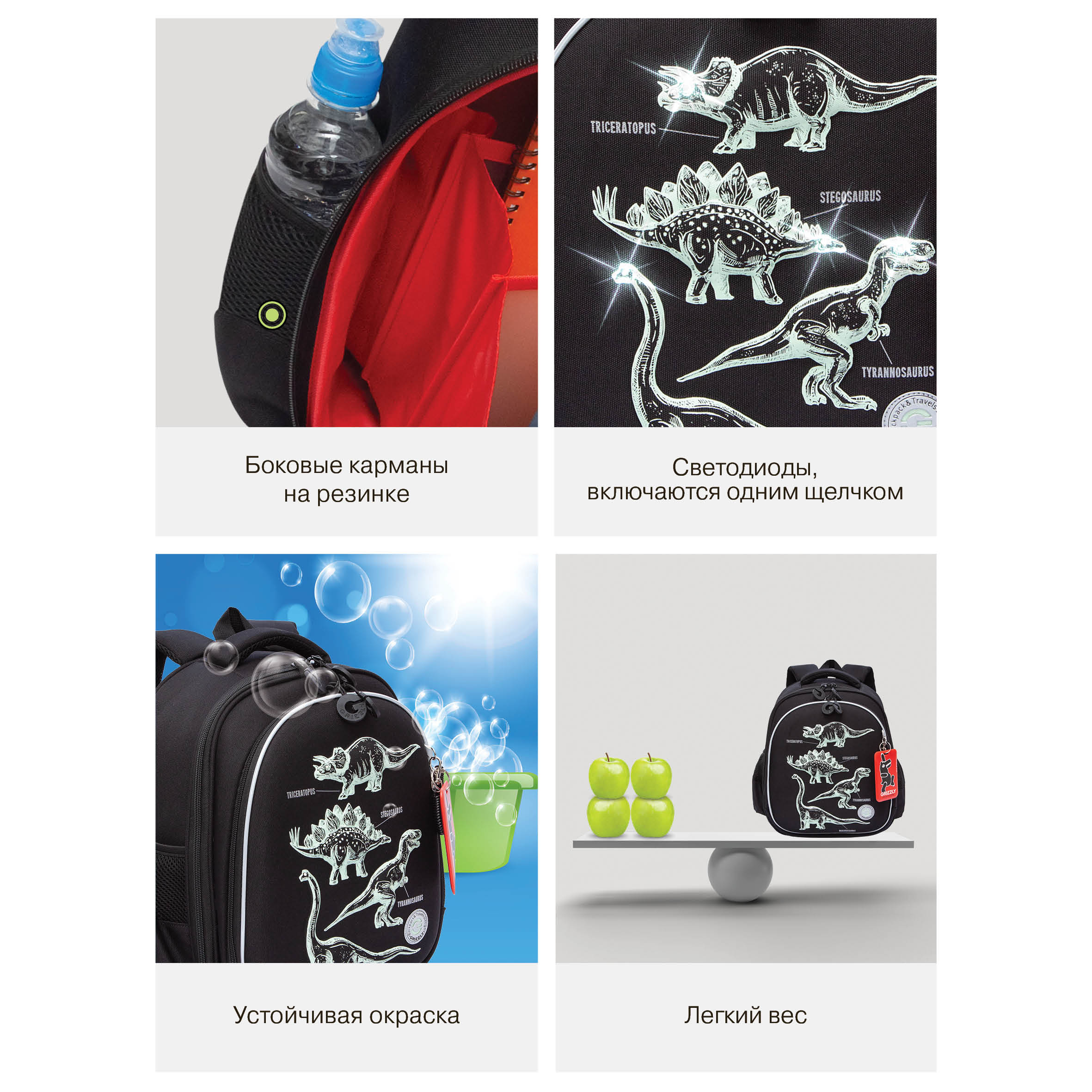 Ранец Grizzly Динозавры - фото 15