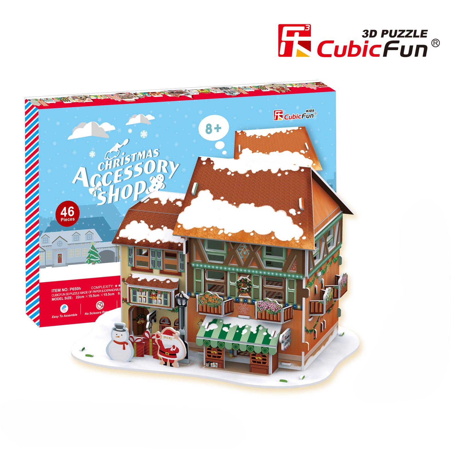 Пазл CubicFun Рождественская лавка LED свет 3D - фото 6