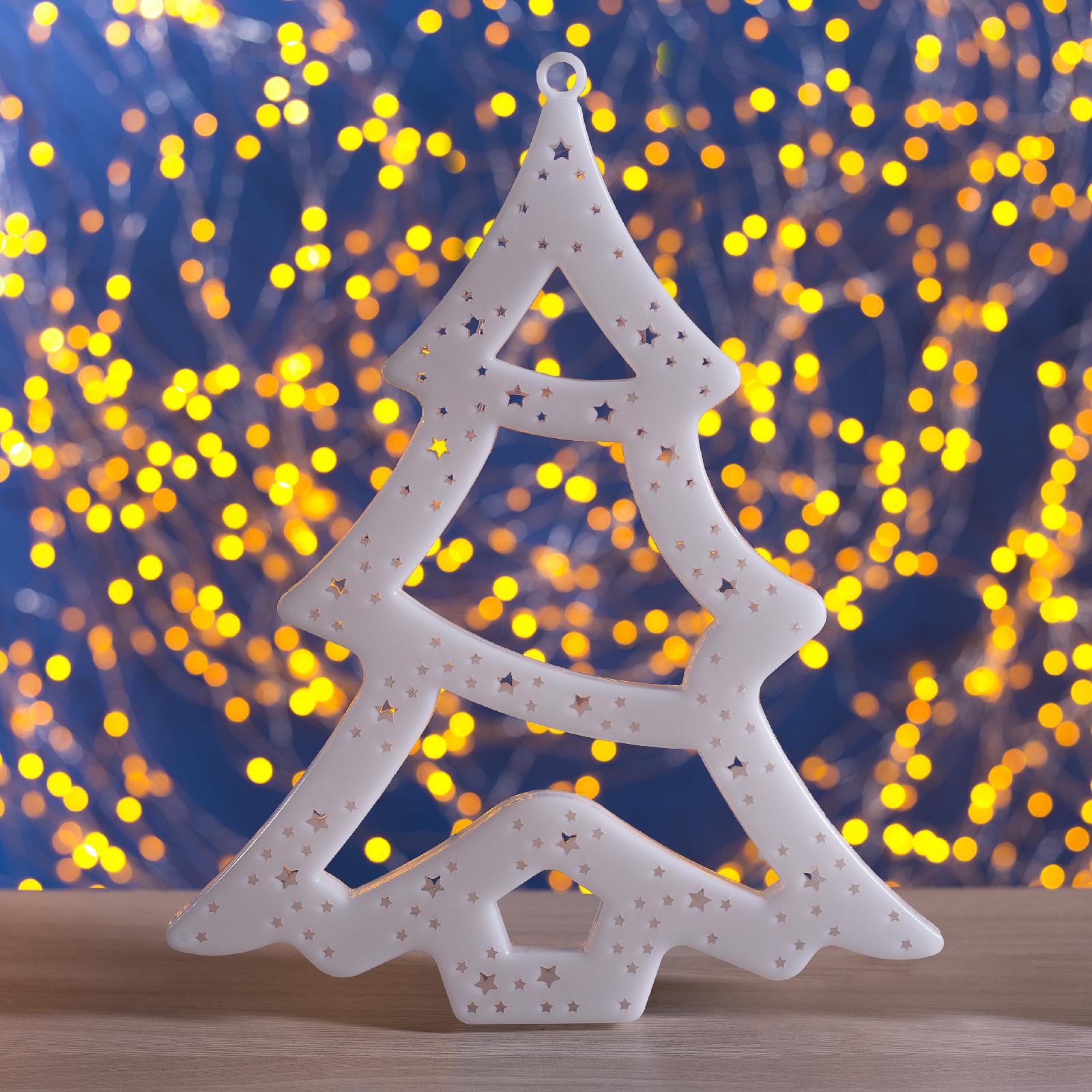 Светодиодная фигура Luazon «Ёлка» 25 × 32 см пластик 220 В свечение мульти RG/RB - фото 2