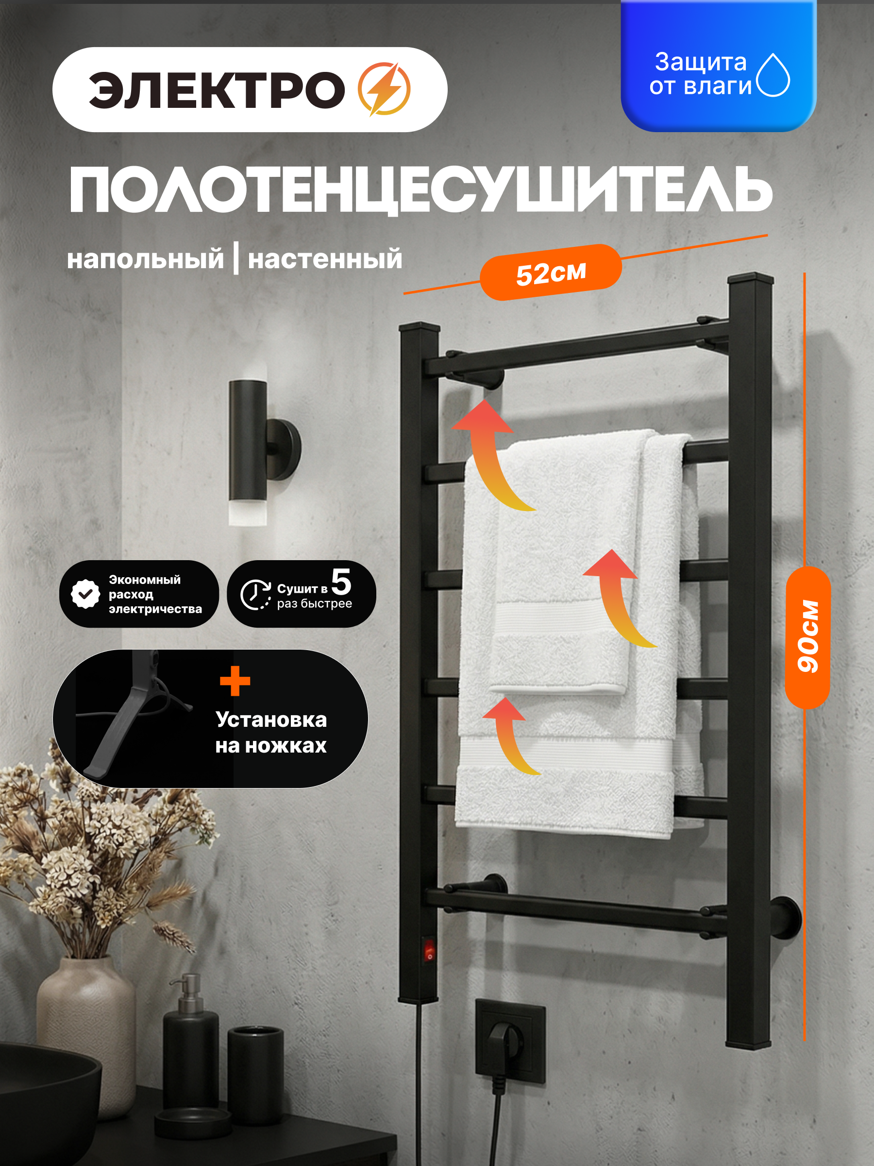 Полотенцесушитель HomDoctor электрический - фото 1