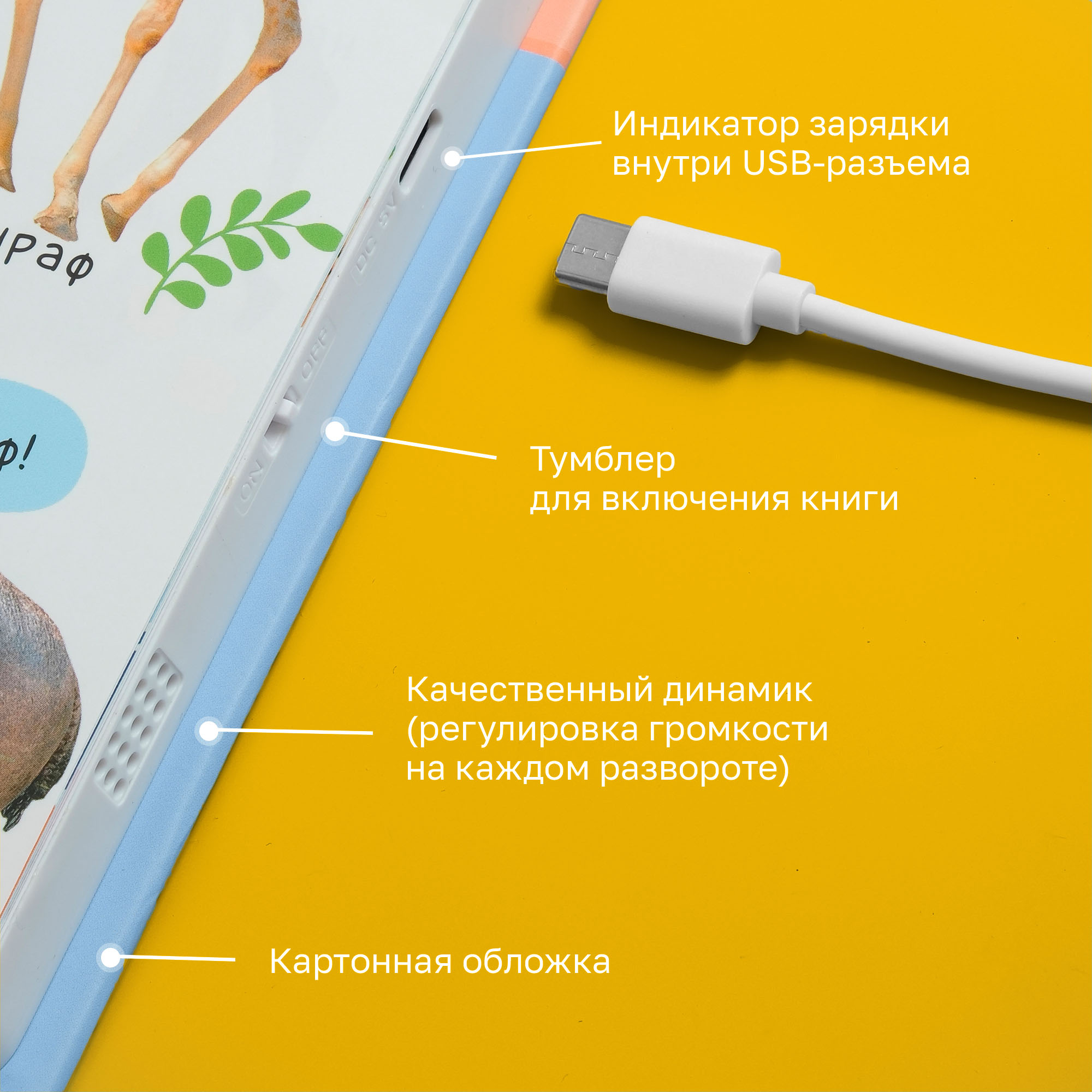 Комплект говорящих книжек BertToys Нажималки: Животные + Маша и медведь - фото 6