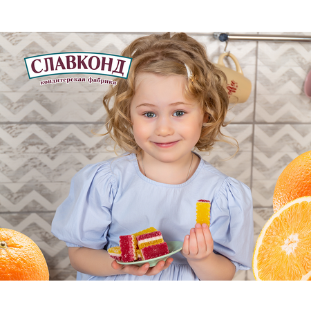 Мармелад Люби лето Трехслойный со вкусом лимона и вишни 250 грамм