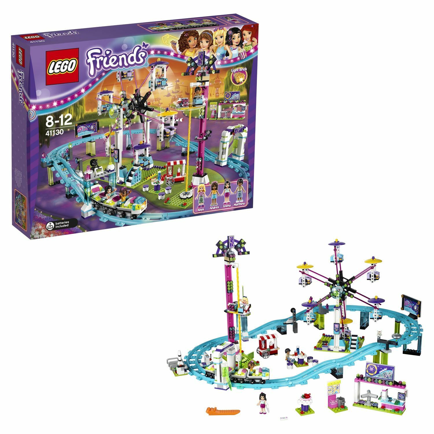 Конструктор LEGO Friends Американские горки блочный - фото 1