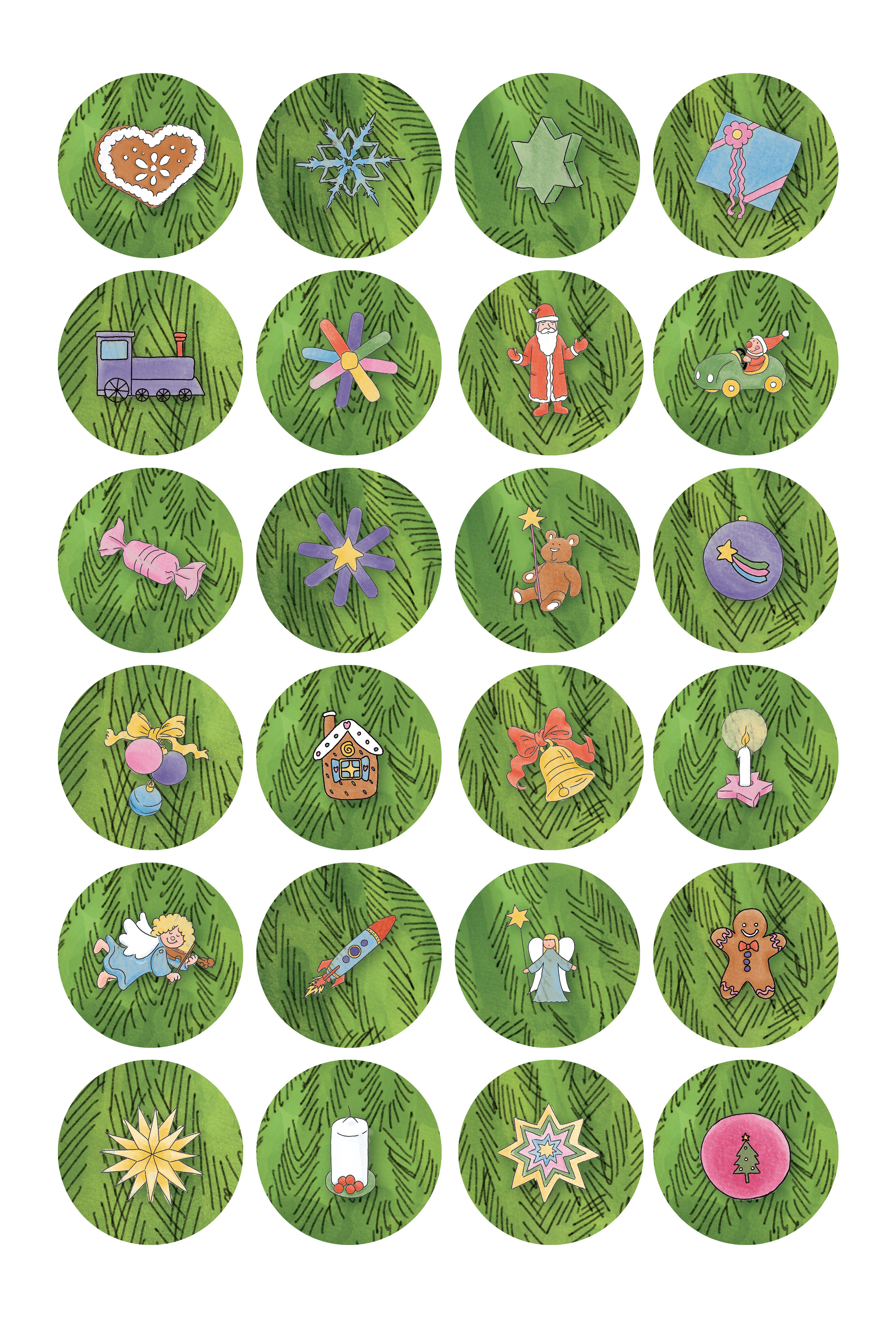 Адвент-календарь Альпина. Дети Конни и Якоб наряжают ёлку. Адвент-календарь для малышей - фото 7