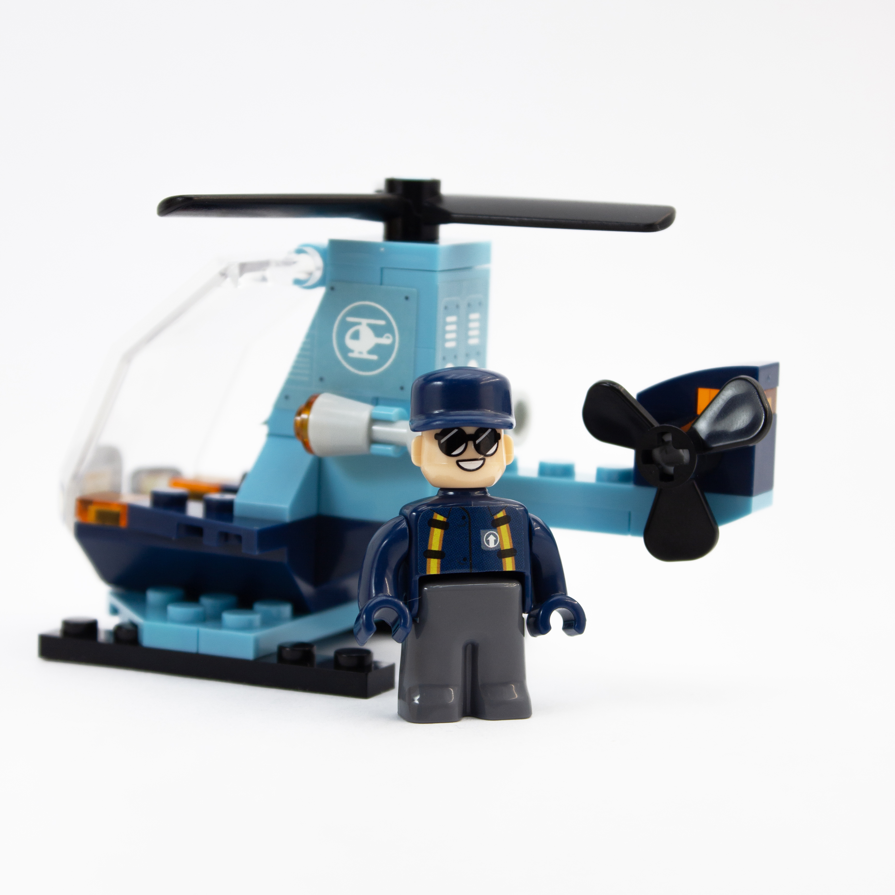Конструктор kids bricks Вертолет 44 дет. - фото 10