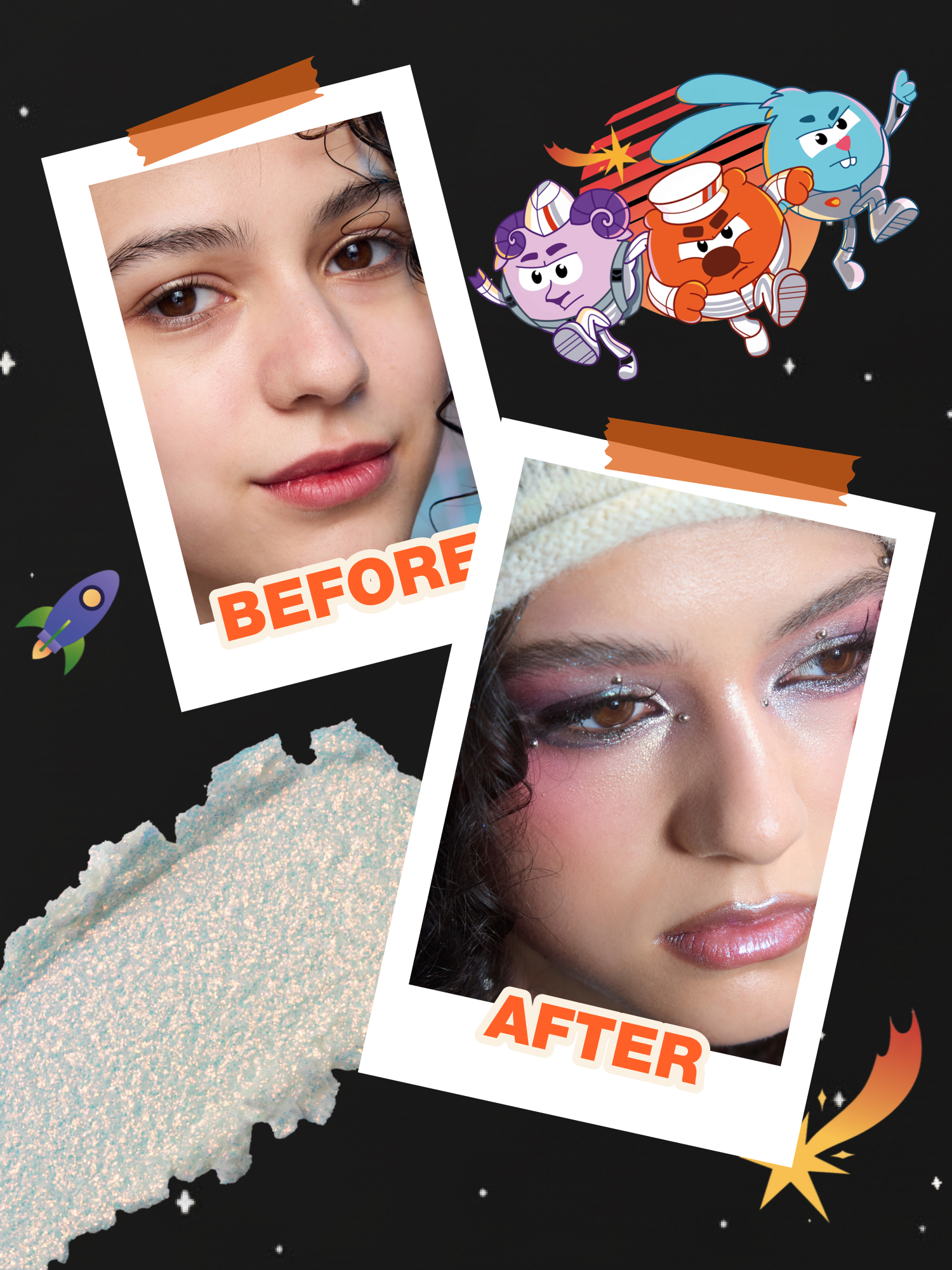 Карандаш для глаз Beauty Bomb Смешарики тон 01 золото-красный 8г - фото 6