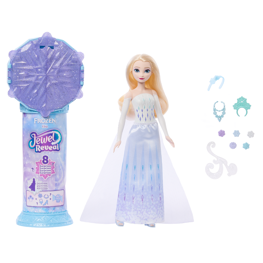 Кукла модельная Disney Frozen Jewel Reveal Elsa высота 29 см JJY36 - фото 4