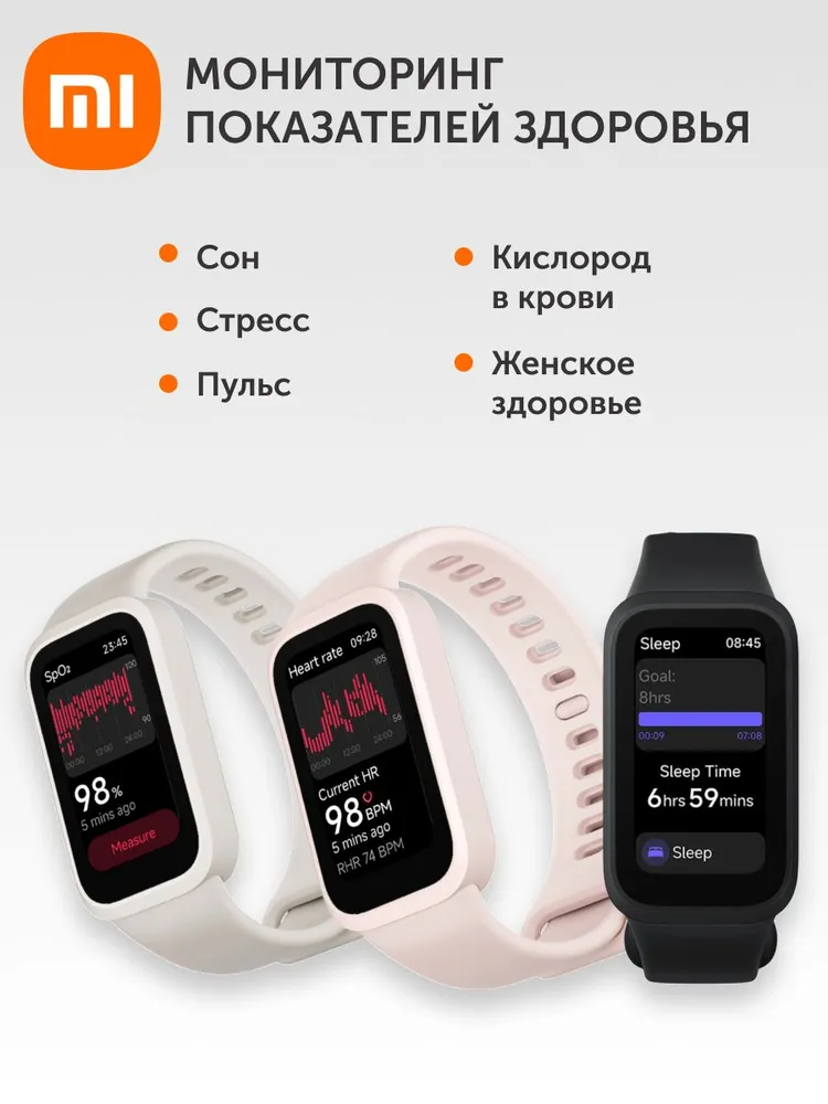 Фитнес-браслет XIAOMI Smart Band 9 Active - фото 5