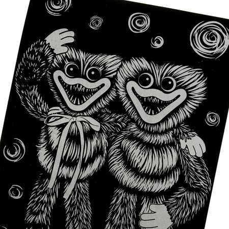 Гравюра Multiart Монстры-зубастики