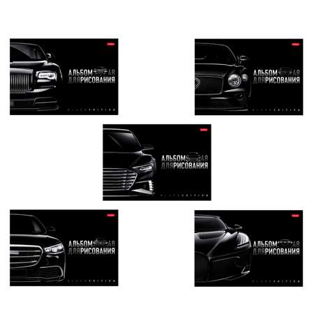 Альбом Hatber Black Edition А4 48 лист. 1 шт.