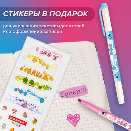 Текстовыделители Brauberg 6 цв.